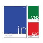 Тетрадь А4 96л. HATBER скоба, клетка, выборочный лак, MONO/COLOURE (ОДНОТОННЫЙ) (3 вида), 96Т4вмB3