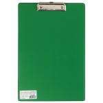 Доска-планшет BRAUBERG "Comfort" с прижимом А4 (230х350 мм), картон/ПВХ, РОССИЯ, ЗЕЛЕНАЯ,222663