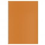 Тетрадь А4 80л. HATBER гребень, клетка, обложка пластик, DIAMOND NEON-ОРАНЖЕВАЯ, 80Т4B1гр_02035