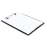 Доска-планшет BRAUBERG "NUMBER ONE" с прижимом А4 (228х318 мм), картон/ПВХ, ЧЕРНАЯ, 232216