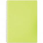 Тетрадь А4 80л. HATBER гребень, клетка, обложка пластик, DIAMOND NEON-ЖЕЛТАЯ, 80Т4B1гр_02037