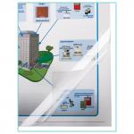 Обложки пластиковые д/переплета А4, КОМПЛЕКТ 100шт, 200 мкм, прозрачные, BRAUBERG, 530829