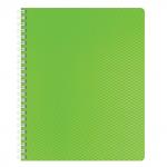 Тетрадь А4 80л. HATBER гребень, клетка, обложка пластик, DIAMOND NEON-ЗЕЛЕНАЯ, 80Т4B1гр_02034