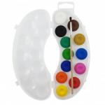 Краски акварельн. Kores Akuarellos Minis 12 цв. кисть 30101