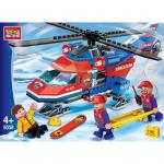 Игрушка конструктор "Город мастеров" вертолет горных спасателей, 190дет. в русс. кор. в кор.2*8шт