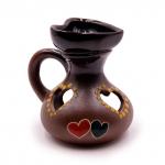 Аромалампа NDV018 Кувшинчик Сердечко, роспись, 10x10 см.