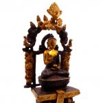 Будда с чашей VIK-8200-GB Дарующий бессмертие Gold Brown Бронза h-42см 5.85кг