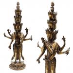 Авалокитешвара DIG-5044-SB одиннадцатиголовая форма Защита Мощь Победа h-59см 7.03кг бронза