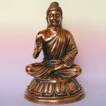 БУДДА SIL1106 благословляющий металл силумин 35см