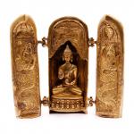 Алтарь с Буддой BRN9016-SF Дарующий защиту и просветление Бронза h-18см 2.287кг