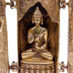 Алтарь с Буддой BRN9016-SF Дарующий защиту и просветление Бронза h-18см 2.287кг