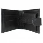 Портмоне мужское Croco-ПР-901 натуральная кожа 2 отд,  4 карм,  черный орфей (150)  209412