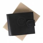 Портмоне мужское Croco-ПР-901 натуральная кожа 2 отд,  4 карм,  черный орфей (150)  209412