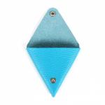 Футляр для монет Premier-F-63 натуральная кожа голубой флотер (324)  201599