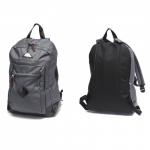 Рюкзак муж Rise-м-364  (отделка иск/кожа),  уплот.спинка,  1отд,  1внеш карм,  серый 223180