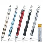 Ручка бизнес-класса шариковая BRAUBERG Minister,корп.ассорти,резин.встав, 1мм,лин.0,7мм,синяя,141437