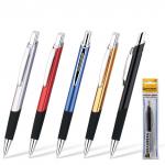 Ручка бизнес-класса шариковая с грипом BRAUBERG Express,корп.ассорти,узел 1мм,лин.0,7мм,синяя,141435