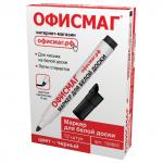 Маркер для доски ОФИСМАГ N1, ЧЕРНЫЙ, круглый наконечник 5 мм, 150855