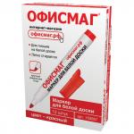 Маркер для доски ОФИСМАГ N1, КРАСНЫЙ, круглый наконечник 5 мм, 150857