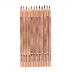 Карандаши цветные BRAUBERG "Цветы", НАБОР 12 цв., трехгранные, лакированное дерево, 181288