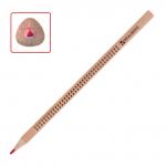 Карандаши цветные BRAUBERG "Цветы", НАБОР 12 цв., трехгранные, лакированное дерево, 181288