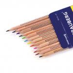 Карандаши цветные BRAUBERG "Цветы", НАБОР 12 цв., трехгранные, лакированное дерево, 181288