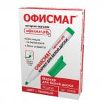 Маркер для доски ОФИСМАГ N1, ЗЕЛЕНЫЙ, круглый наконечник 5 мм, 150858