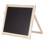 Доска двустороняя для мела и маркеров (35х41см), настольная, подставка, черная/белая, ПИФАГОР,236888