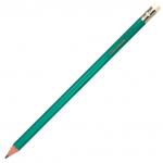 Карандаши чернографитные BRAUBERG НАБОР 12 шт., НВ, с резинкой, пластик.зеленый корпус, 180678