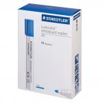 Маркер для доски STAEDTLER (Германия) "Lumocolor", СИНИЙ, круглый наконечник, 2мм, 351-3