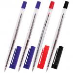 Ручки шариковые BRAUBERG НАБОР 4шт., АССОРТИ, Flash, узел 0,7мм, линия 0,35мм, 141035