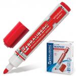 Маркер для доски BRAUBERG "Neo", КРАСНЫЙ, с клипом, круглый наконечник 5 мм, 150489