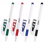 Ручки гелевые с грипом STAFF НАБОР 4шт., АССОРТИ, корпус белый, 0,5мм, 142395