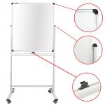 Доска магнитно-маркерная НА СТЕНДЕ (60х90 см), 2-сторонняя, , BRAUBERG PREMIUM,236850