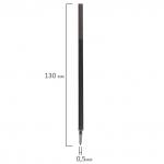 Стержень стираемый гелевый STAFF 130мм, ЧЕРНЫЙ, узел 0,5мм, линия 0,35мм, GP110R