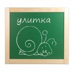 Доска двусторонняя для мела и магн-марк (41х46см), настенная, деревянная рамка, №2, 10 КОР,00894