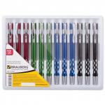 Ручка бизнес-класса шариковая BRAUBERG State, корпус ассорти, узел 1мм, линия 0,7мм, синяя, 141431