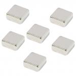 *Магниты УСИЛЕННЫЕ, для стеклянных досок, квадратные, КОМПЛЕКТ 6 штук, в блистере, 2х3 (Польша),AM150