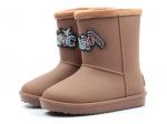 AT298045 BROWN Сапоги резиновые детские (резина, байка)