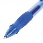Ручка гелевая автомат. с грипом BIC "Gelocity Original", СИНЯЯ, узел 0,7мм, линия 0,35мм, 829158