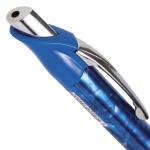 Ручка гелевая автомат. с грипом BRAUBERG Metropolis Gel, СИНЯЯ, печать, 0,6мм, линия 0,4мм, GPR100