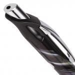 Ручка гелевая автомат. с грипом BRAUBERG Metropolis Gel, ЧЕРНАЯ, печать, 0,6мм, линия 0,4мм, GPR101