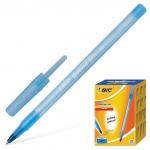 Ручка шариковая BIC Round Stic, СИНЯЯ, корпус голубой, узел 1мм, линия письма 0,32мм, 921403