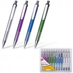 Ручка бизнес-класса шариковая BRAUBERG Delta, корпус ассорти, узел 1мм, линия 0,7мм, синяя, 141432