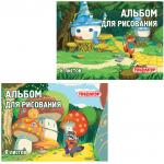 Альбом д/рис. А4  8л., скоба, обложка офсет, ПИФАГОР, 200х285мм, В лесу, 101896