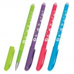 Ручка стираемая гелевая BRUNO VISCONTI, Цветочки, СИНЯЯ, корпус ассорти, 0,5мм, линия 0,4мм, 20-0202