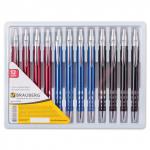 Ручка бизнес-класса шариковая BRAUBERG Frost, корпус ассорти, узел 1мм, линия 0,7мм, синяя, 141430