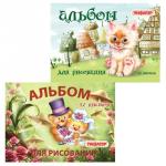 Альбом д/рис. А4 12л., скоба, обложка офсет, ПИФАГОР, 200х285мм, Пушистики 2, 101898