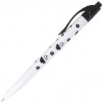 Ручка шариковая масляная автомат. BRAUBERG BLACK&WHITE Coffee, СИНЯЯ, 0,7мм, линия 0,35мм, OBPR131