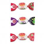 Конфеты карамель ЖИЛИ-БЫЛИ,леденцовая МИНИ,ассорти клюква/смородина/малина,200г,пакет, ш/к 20174